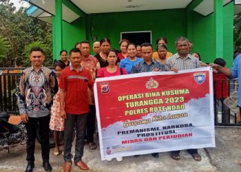 SOSIALISASI POLSEK ROTE TENGAH DALAM RANGKA OPERASI BINA KUSUMA TURANGGA 2023